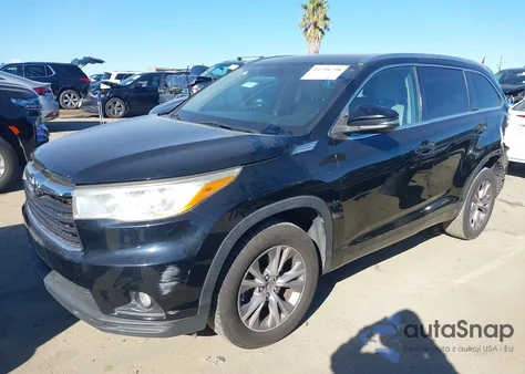 2014 Toyota Highlander Xle V6 from USA, damaged, VIN 5TDKKRFH8ES037256